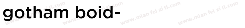 gotham boid字体转换